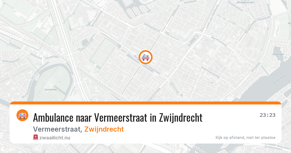 Ambulance naar Vermeerstraat in Zwijndrecht — 22 mei 2026