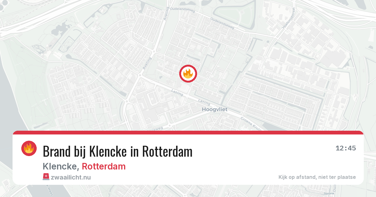 Brand bij Klencke in Rotterdam — 4 mei 2026