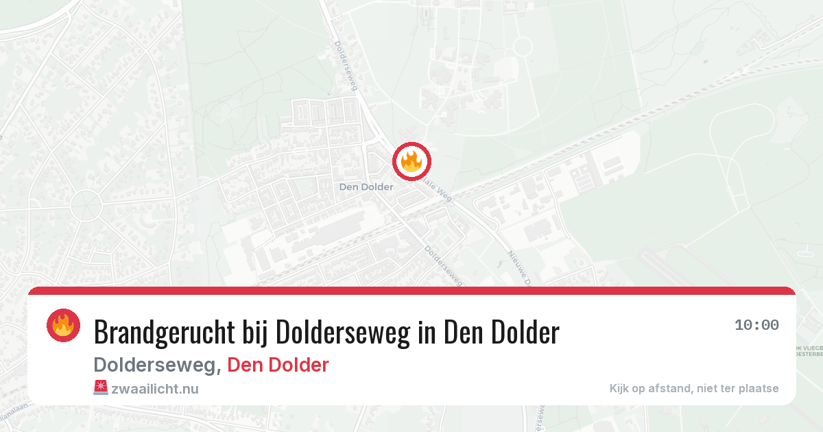 Brandgerucht bij Dolderseweg in Den Dolder — 24 jul 2026