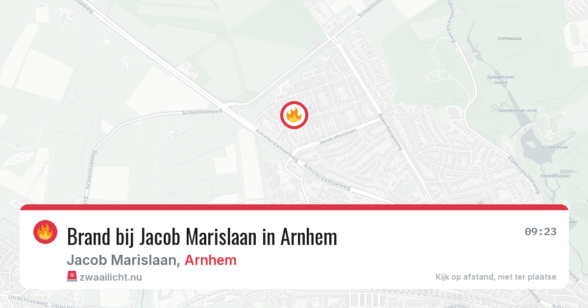 Brand bij Jacob Marislaan in Arnhem — 4 jun 2026