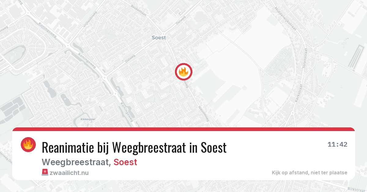 Reanimatie bij Weegbreestraat in Soest — 6 jun 2026