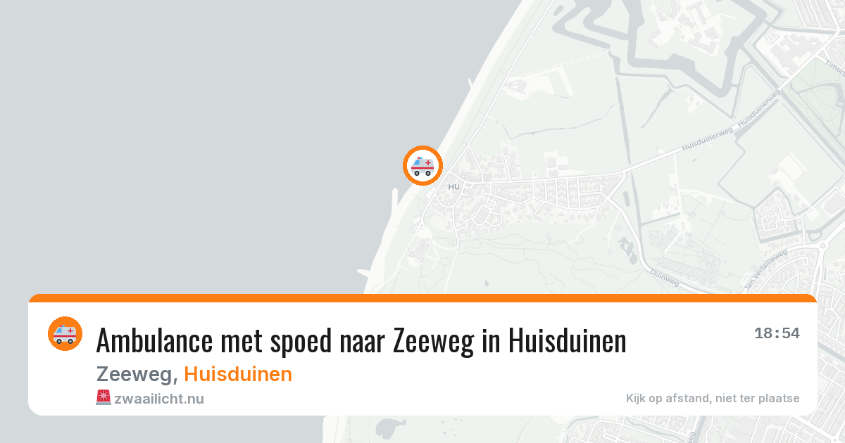 Ambulance met spoed naar Zeeweg in Huisduinen — 12 jul 2026