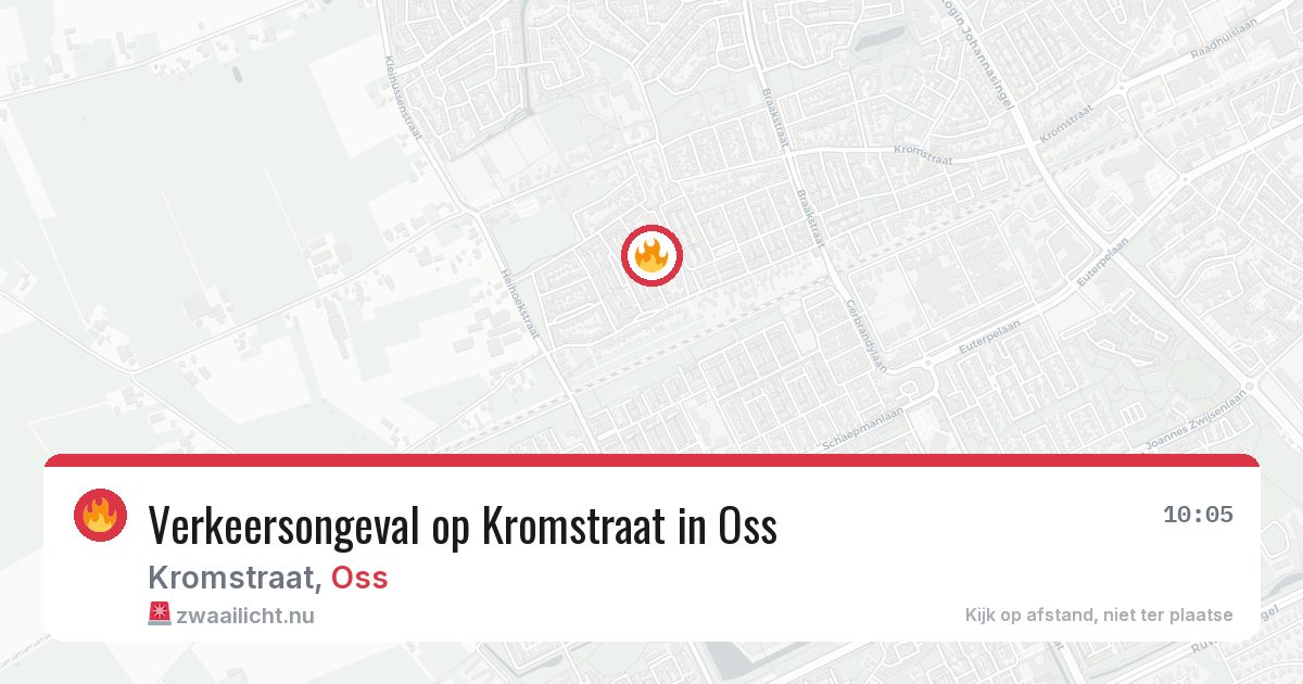 Verkeersongeval op Kromstraat in Oss — 10 jun 2026