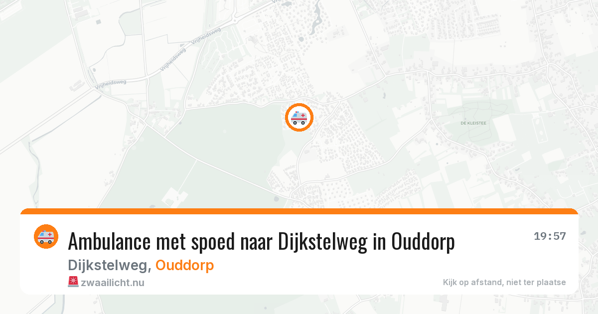 Ambulance met spoed naar Dijkstelweg in Ouddorp — 23 jul 2026