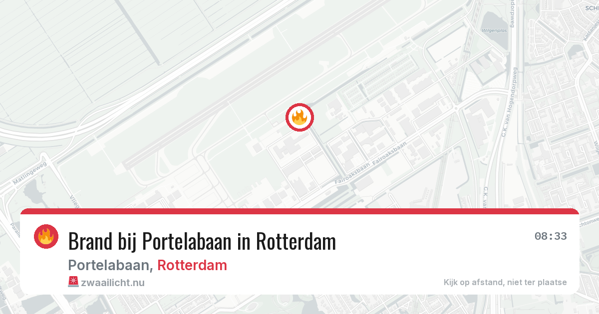 Brand bij Portelabaan in Rotterdam — 30 mei 2026