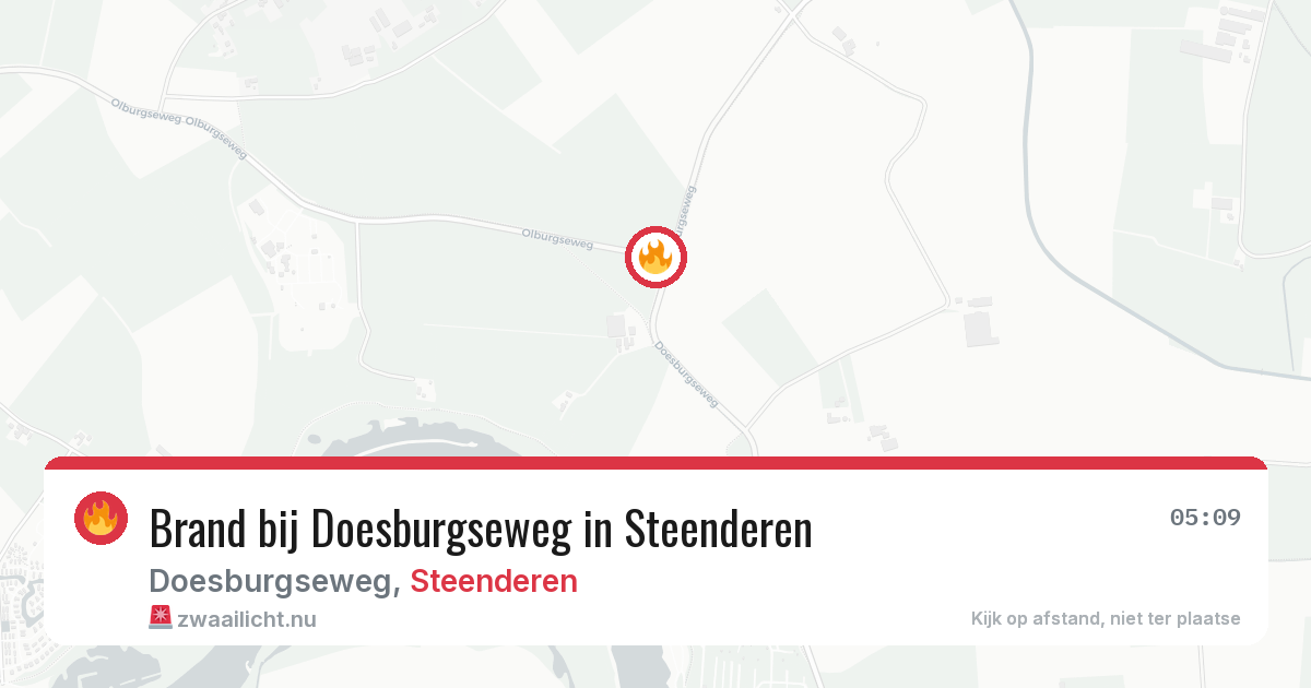 Brand bij Doesburgseweg in Steenderen — 25 mrt 2026