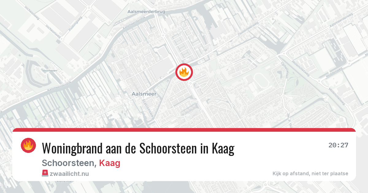 Woningbrand aan de Schoorsteen in Kaag — 15 mei 2026