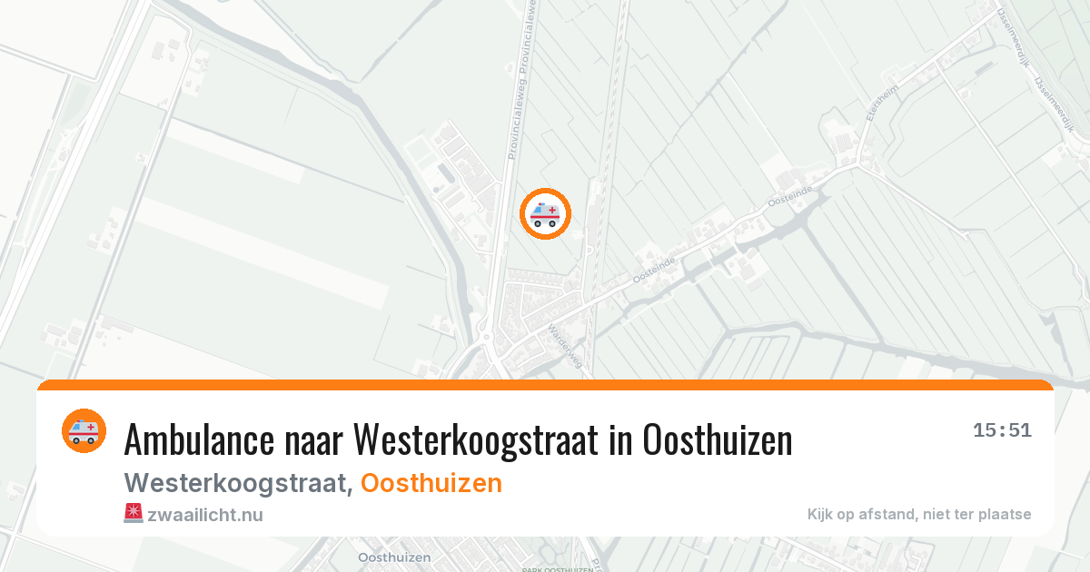 Ambulance naar Westerkoogstraat in Oosthuizen — 6 mei 2026