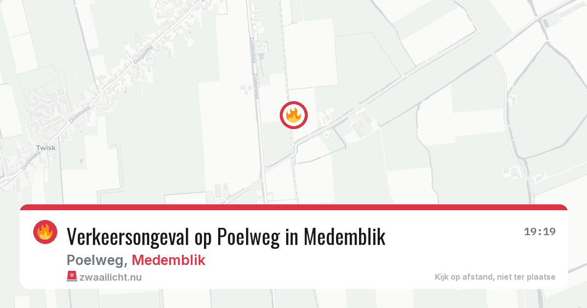 Verkeersongeval op Poelweg in Medemblik — 11 jul 2026