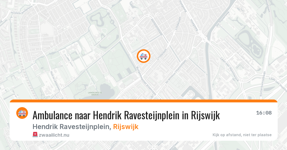 Ambulance naar Hendrik Ravesteijnplein in Rijswijk — 10 jul 2026