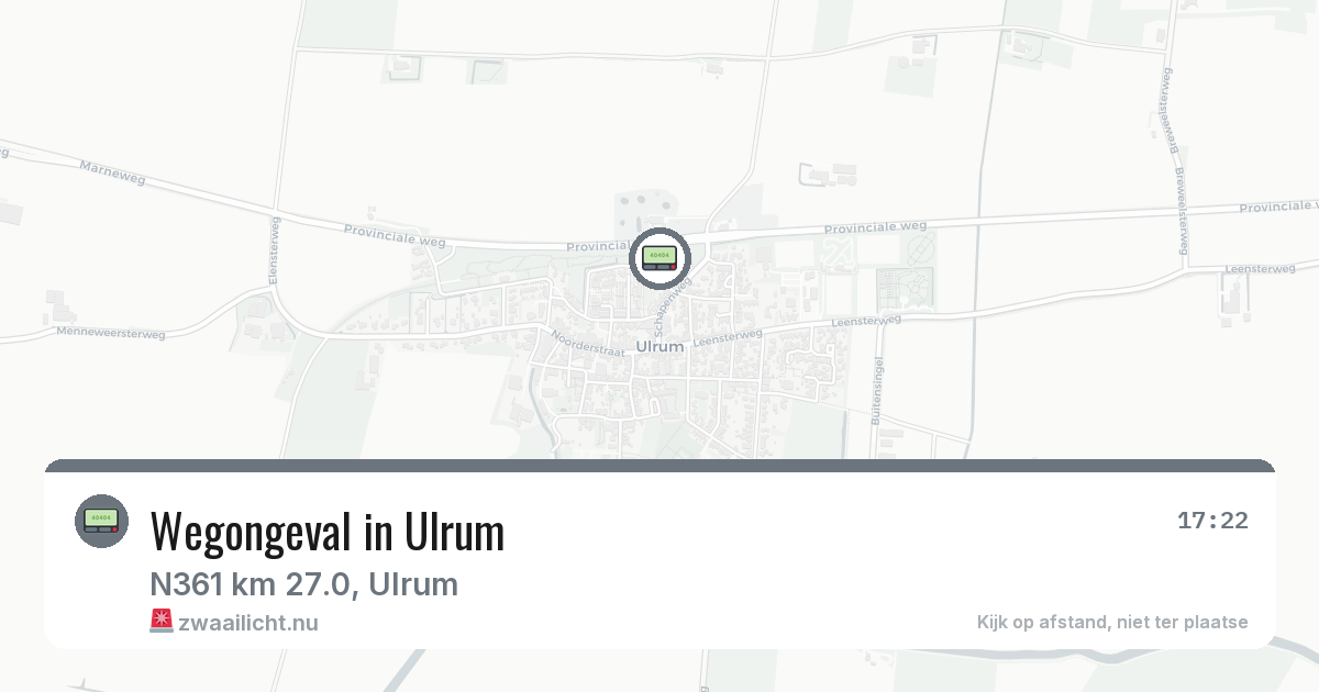 Wegongeval in Ulrum — 11 feb 2026