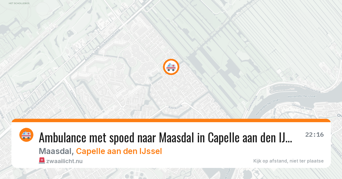 Ambulance met spoed naar Maasdal in Capelle aan den IJssel — 17 mei 2026