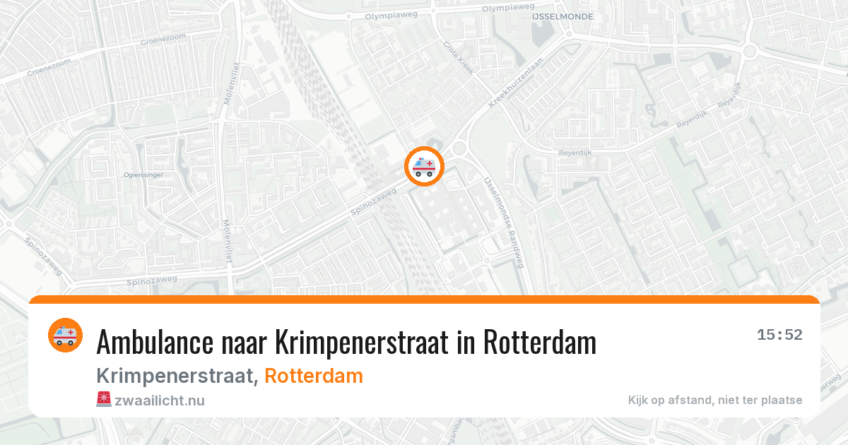 Ambulance naar Krimpenerstraat in Rotterdam — 4 jun 2026