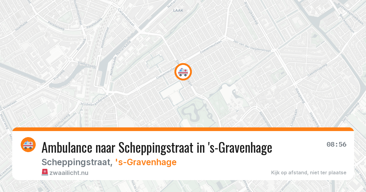 Ambulance naar Scheppingstraat in 's-Gravenhage — 9 mei 2026
