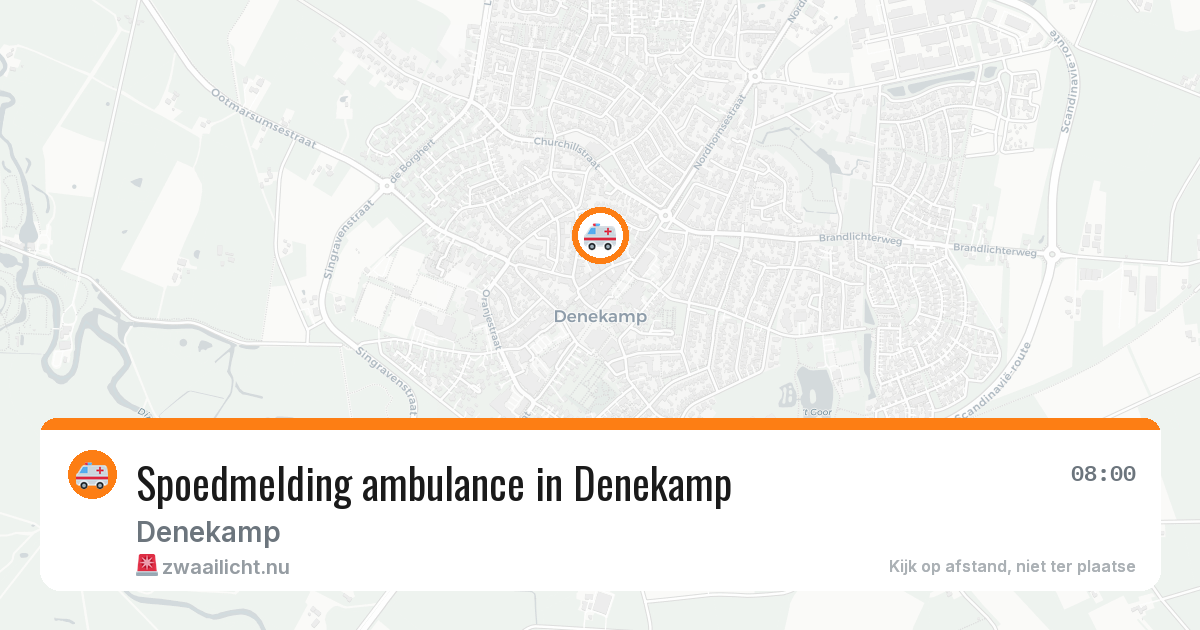 Spoedmelding ambulance in Denekamp — 18 mrt 2026