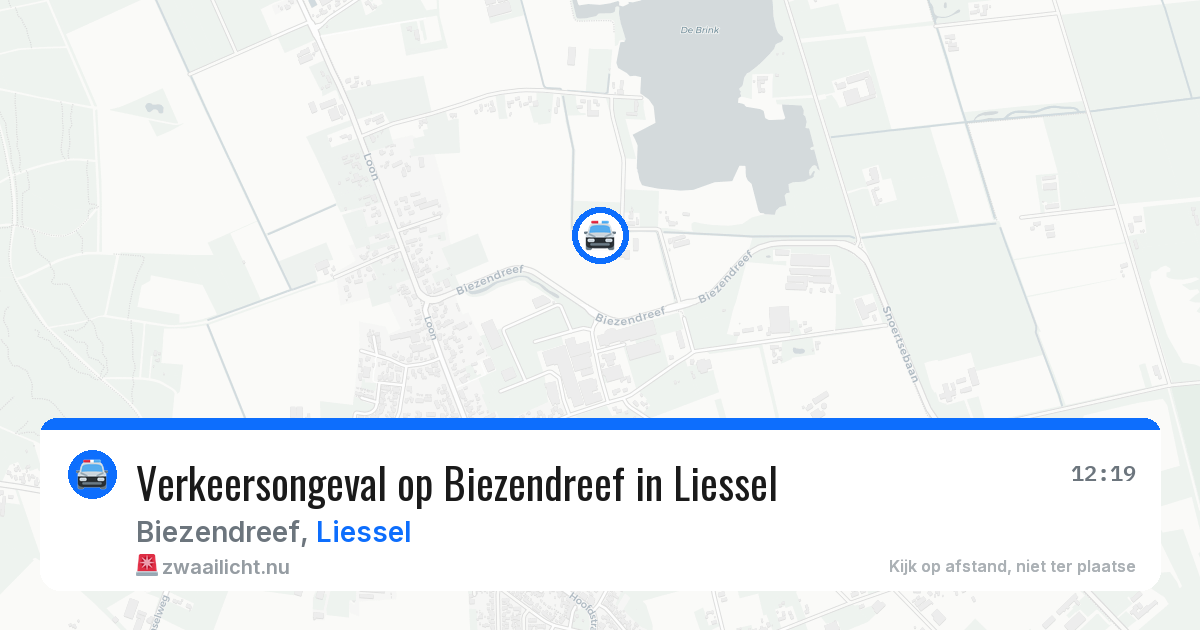 Verkeersongeval op Biezendreef in Liessel — 9 mei 2026