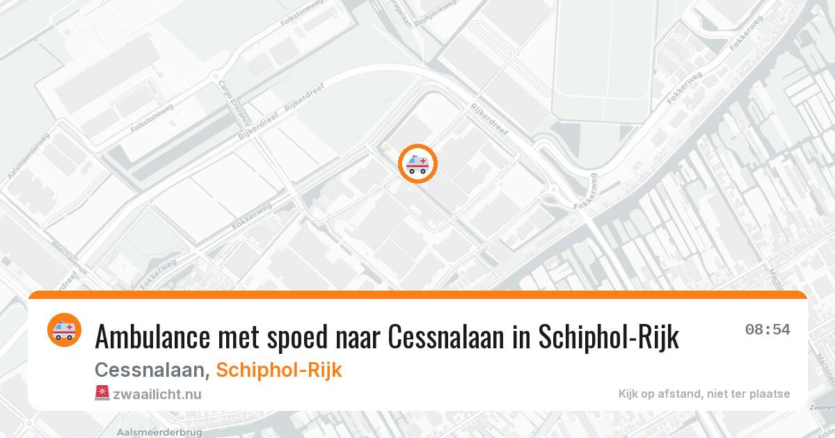 Ambulance met spoed naar Cessnalaan in Schiphol-Rijk — 17 jan 2026
