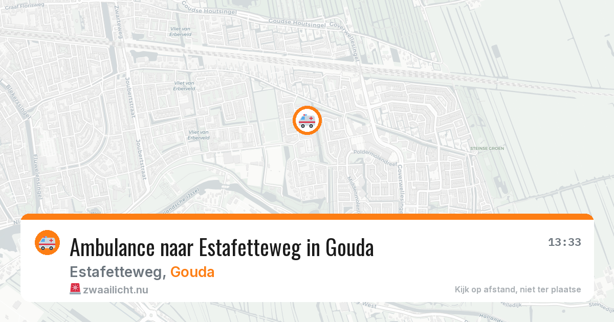 Ambulance naar Estafetteweg in Gouda — 13 jul 2026