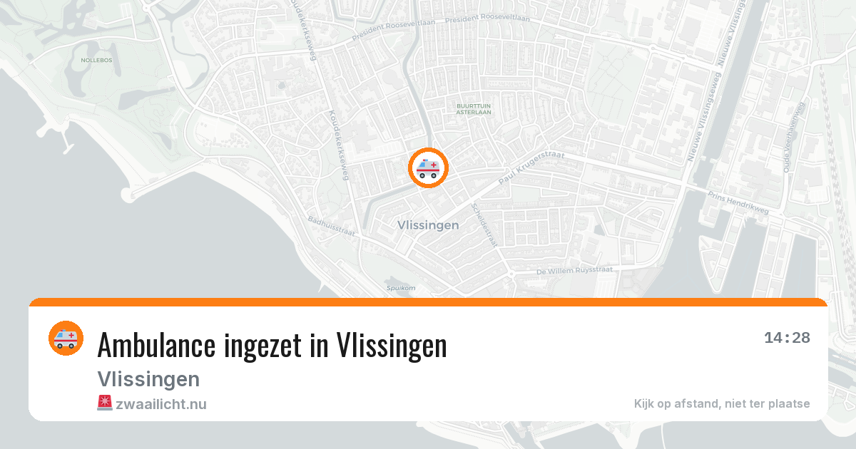 Ambulance ingezet in Vlissingen — 11 mei 2026