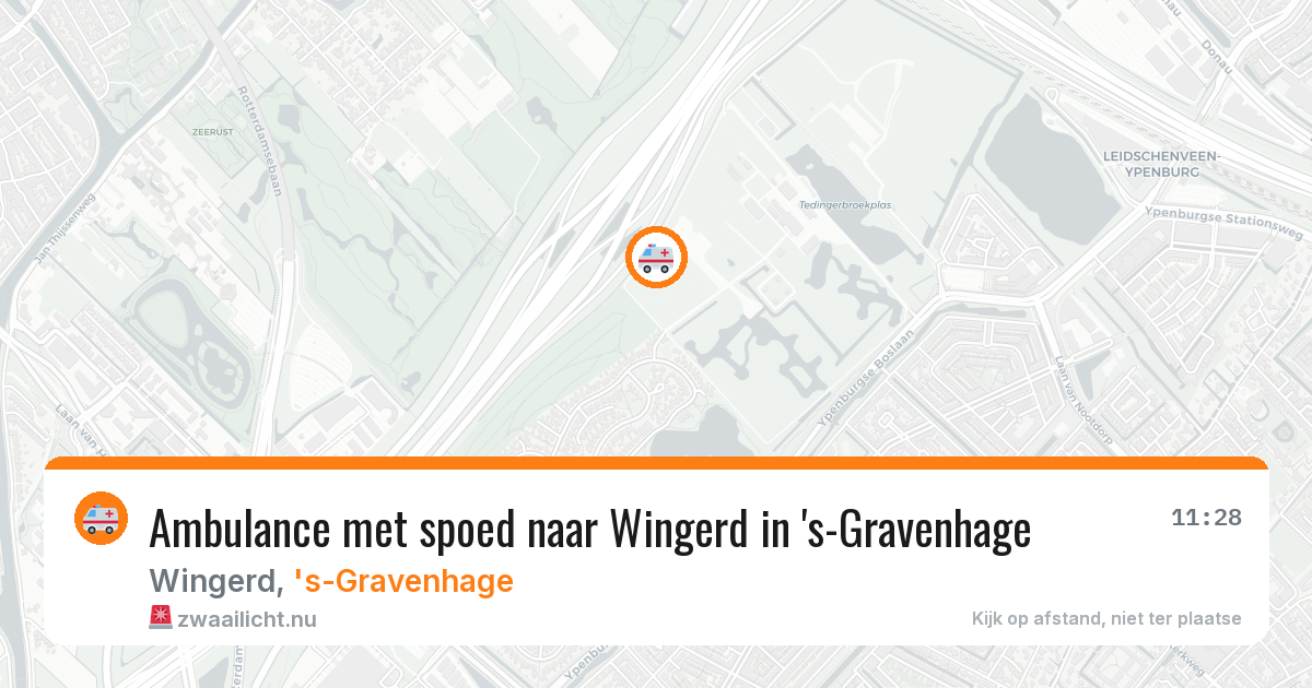 Ambulance met spoed naar Wingerd in 's-Gravenhage — 21 jul 2026