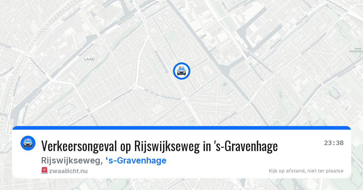 Verkeersongeval op Rijswijkseweg in 's-Gravenhage — 10 mei 2026