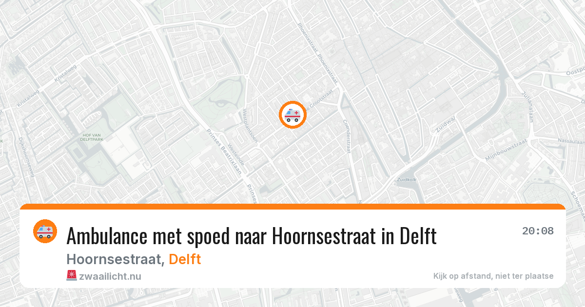 Ambulance met spoed naar Hoornsestraat in Delft — 25 jan 2026