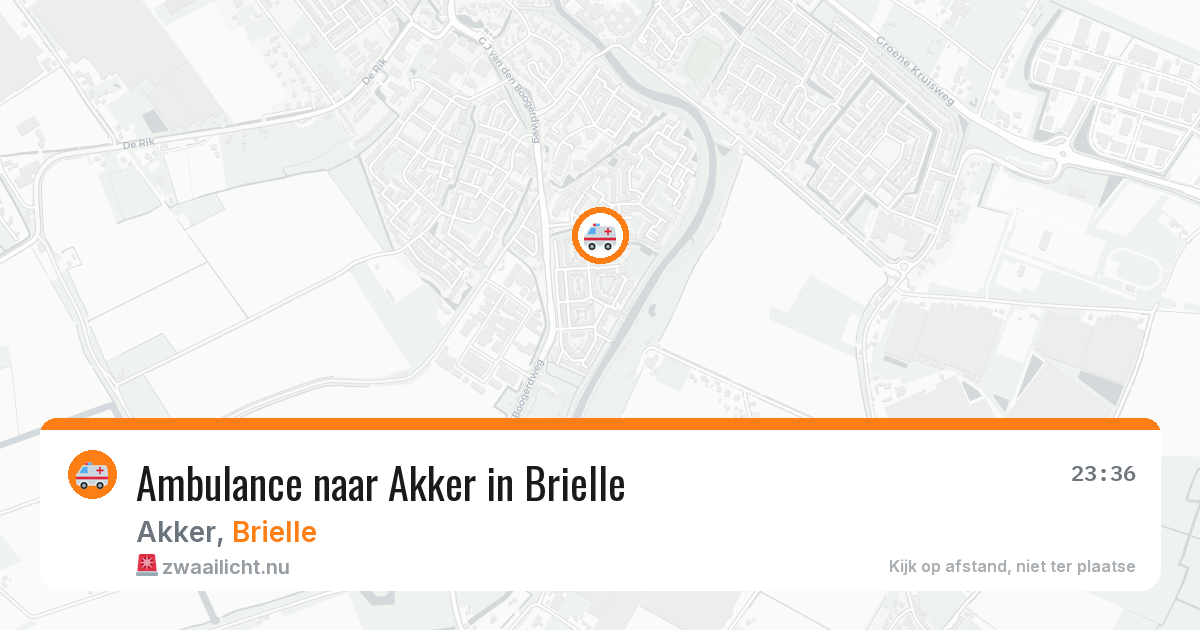 Ambulance naar Akker in Brielle — 17 mrt 2026