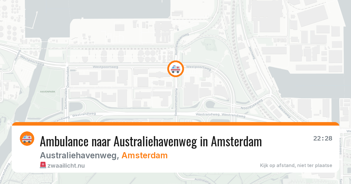 Ambulance naar Australiehavenweg in Amsterdam — 7 apr 2026