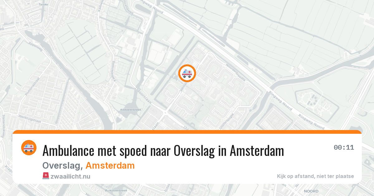 Ambulance met spoed naar Overslag in Amsterdam — 4 apr 2026