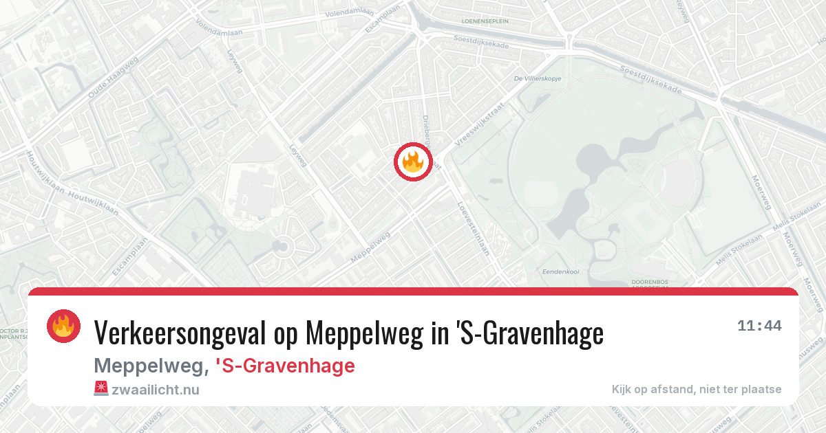 Verkeersongeval op Meppelweg in 'S-Gravenhage — 15 mei 2026