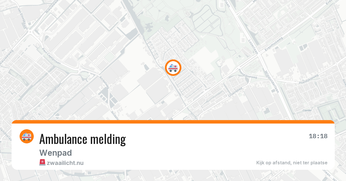 Ambulance melding — 26 jan 2026