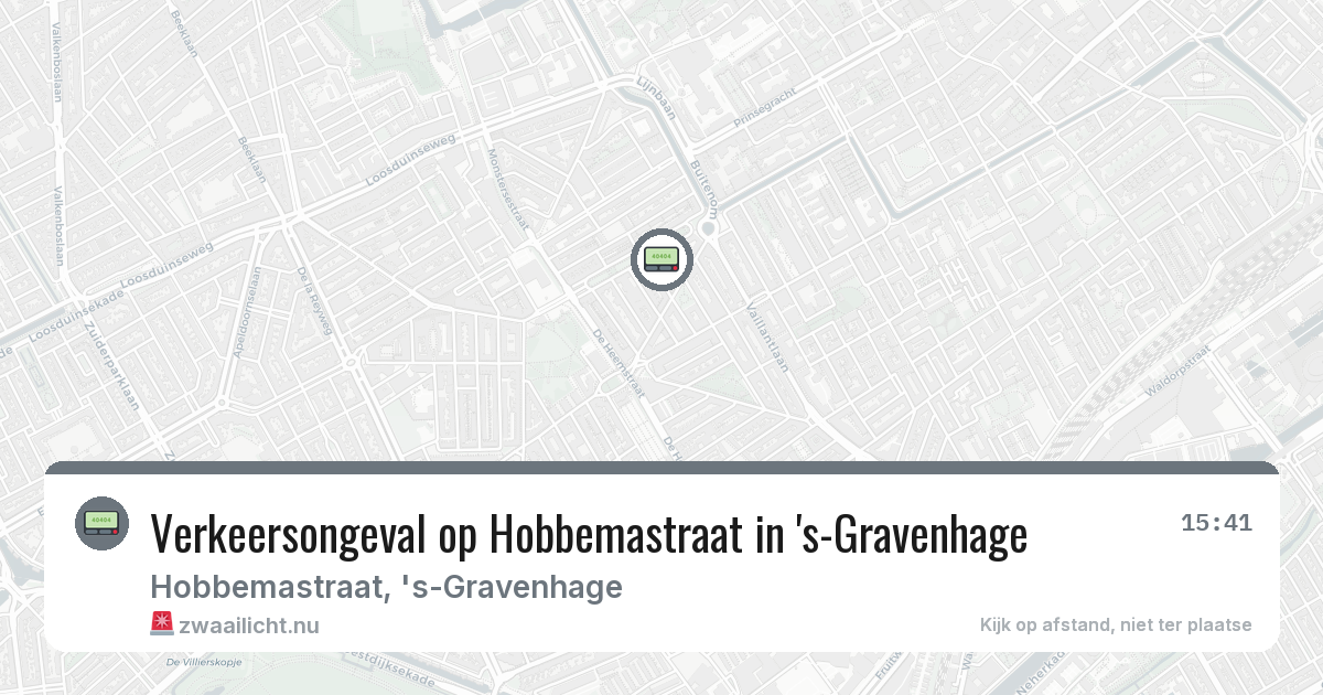 Verkeersongeval op Hobbemastraat in 's-Gravenhage — 10 feb 2026