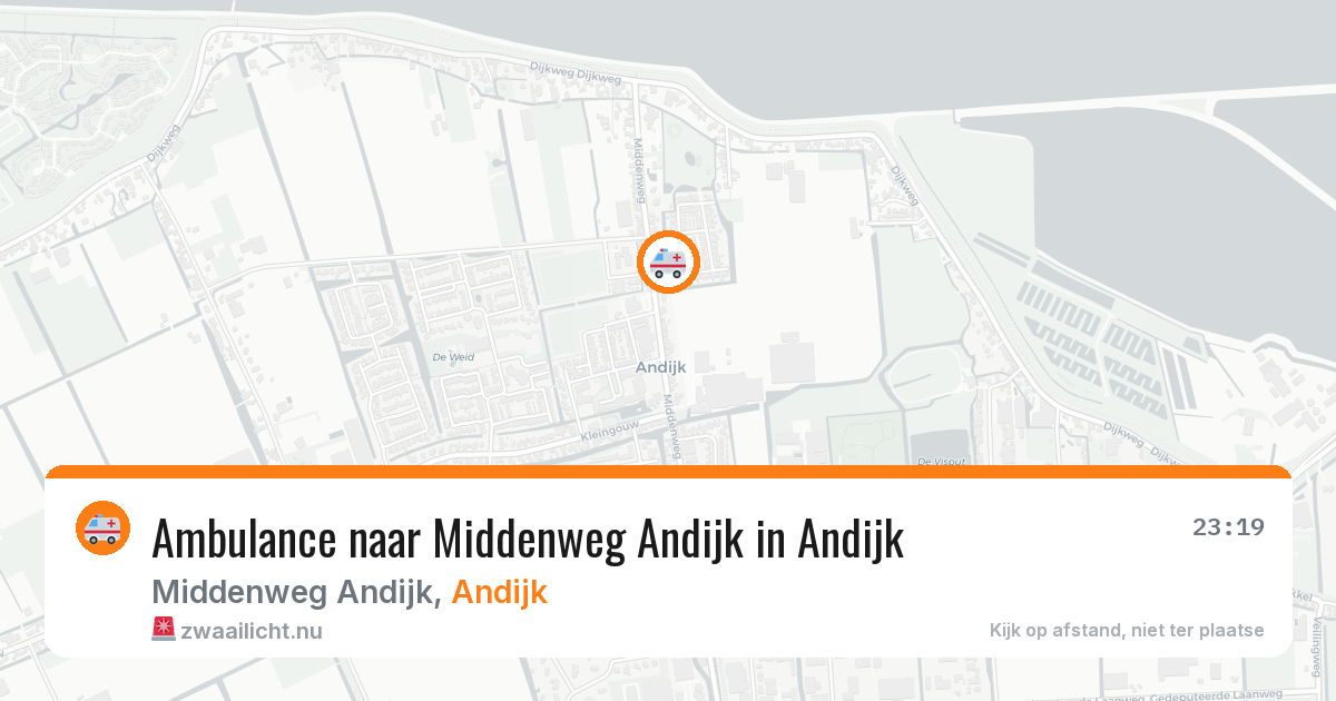 Ambulance naar Middenweg Andijk in Andijk — 13 jul 2026