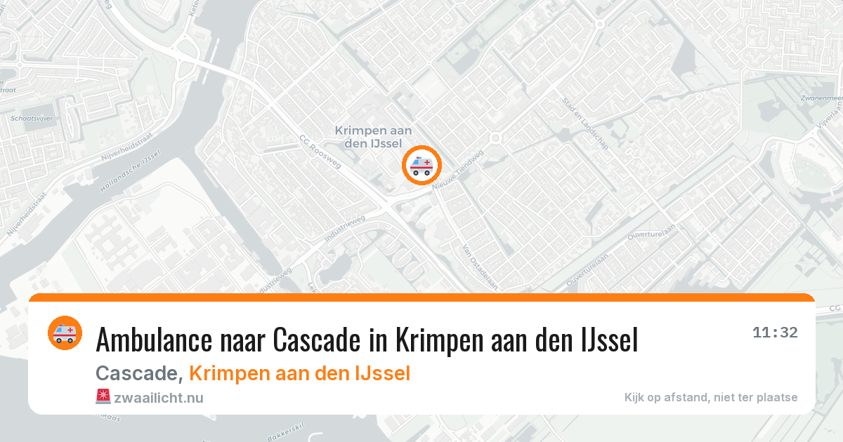 Ambulance naar Cascade in Krimpen aan den IJssel — 24 jul 2026