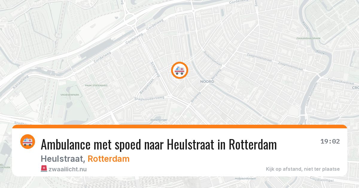 Ambulance met spoed naar Heulstraat in Rotterdam — 8 mei 2026
