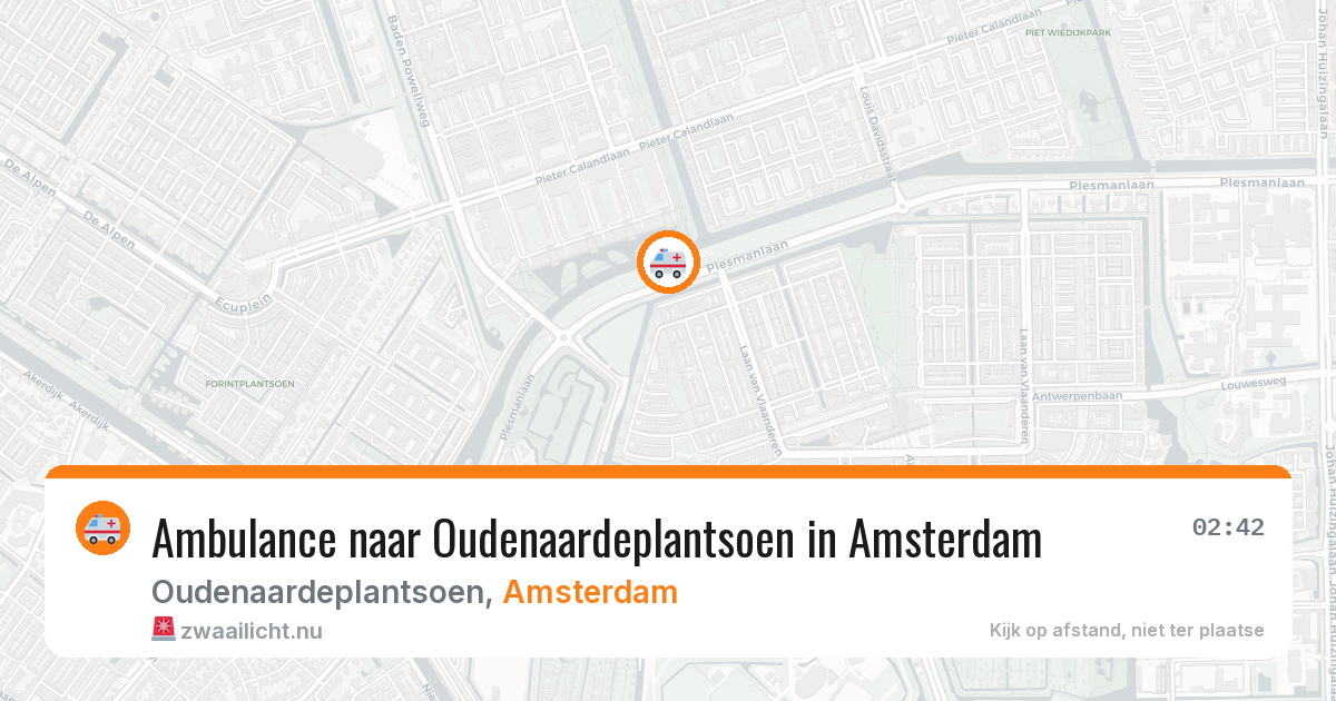 Ambulance naar Oudenaardeplantsoen in Amsterdam — 10 mrt 2026