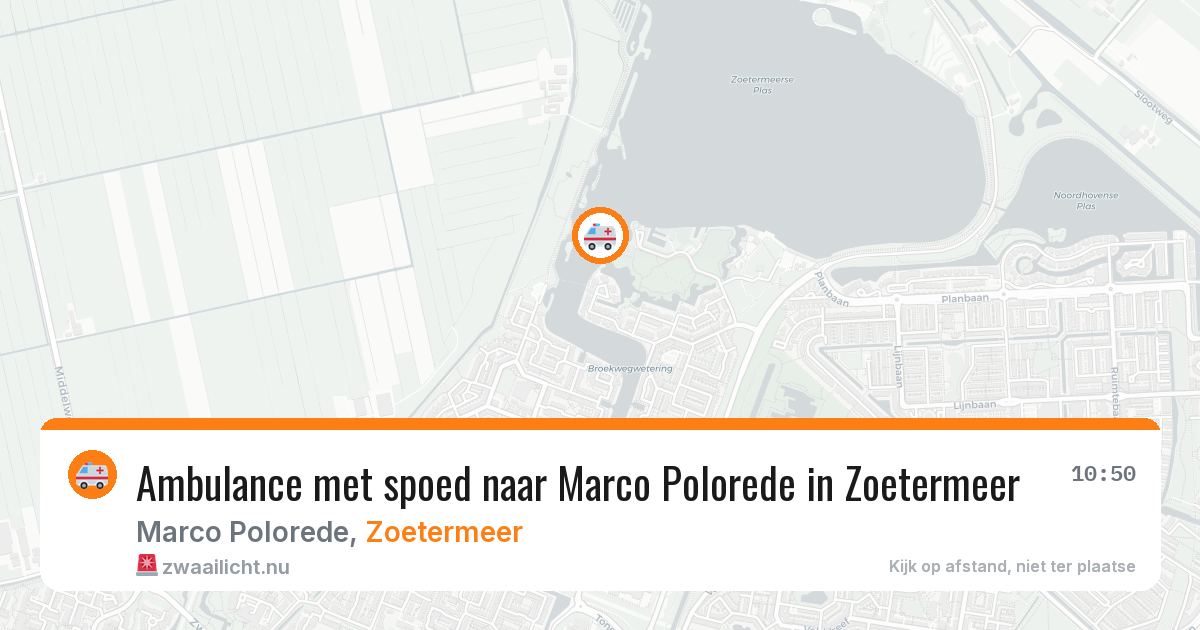 Ambulance met spoed naar Marco Polorede in Zoetermeer — 26 jan 2026