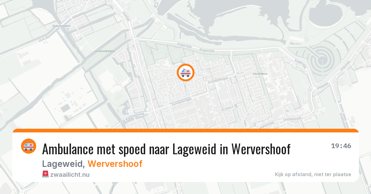 Ambulance met spoed naar Lageweid in Wervershoof — 16 jul 2026