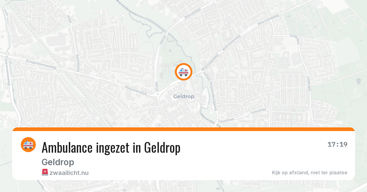 Ambulance ingezet in Geldrop — 26 jul 2026