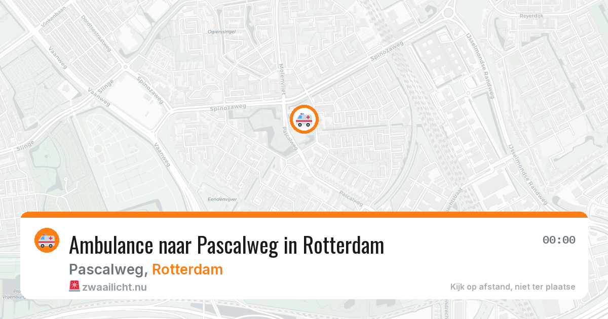Ambulance naar Pascalweg in Rotterdam — 29 mei 2026