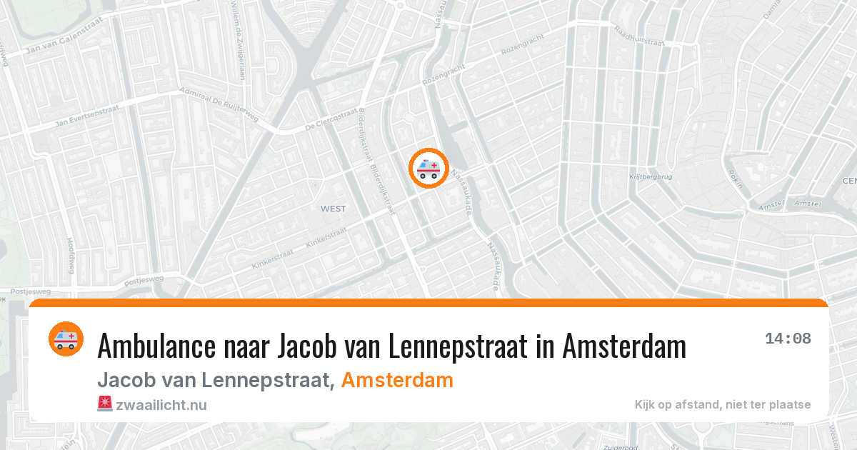 Ambulance naar Jacob van Lennepstraat in Amsterdam — 10 jul 2026