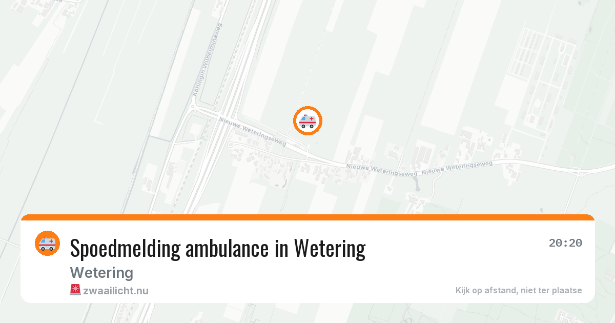 Spoedmelding ambulance in Wetering — 21 feb 2026