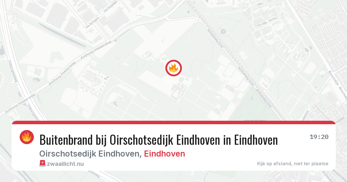 Buitenbrand bij Oirschotsedijk Eindhoven in Eindhoven — 14 jul 2026