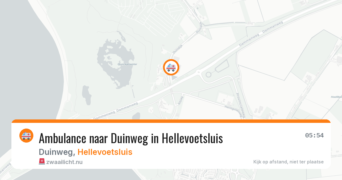 Ambulance naar Duinweg in Hellevoetsluis — 11 jul 2026