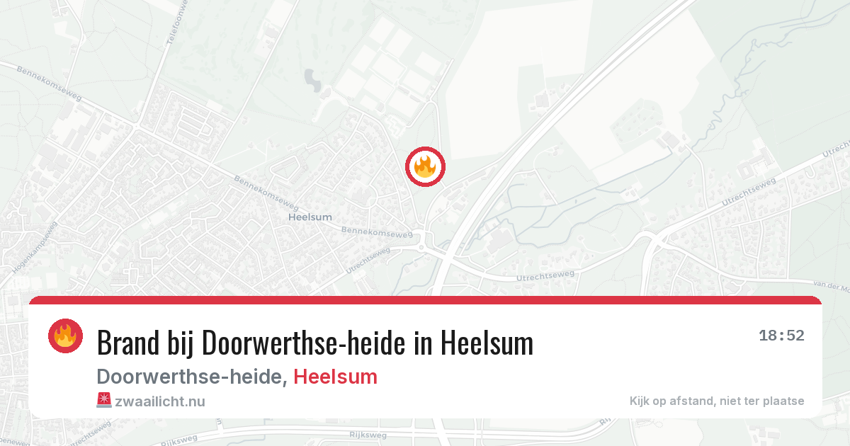 Brand bij Doorwerthse-heide in Heelsum — 28 apr 2026