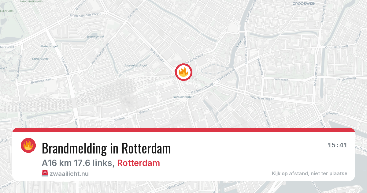 Brandmelding in Rotterdam — 9 apr 2026