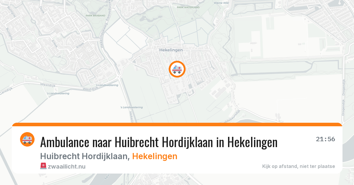 Ambulance naar Huibrecht Hordijklaan in Hekelingen — 11 jul 2026