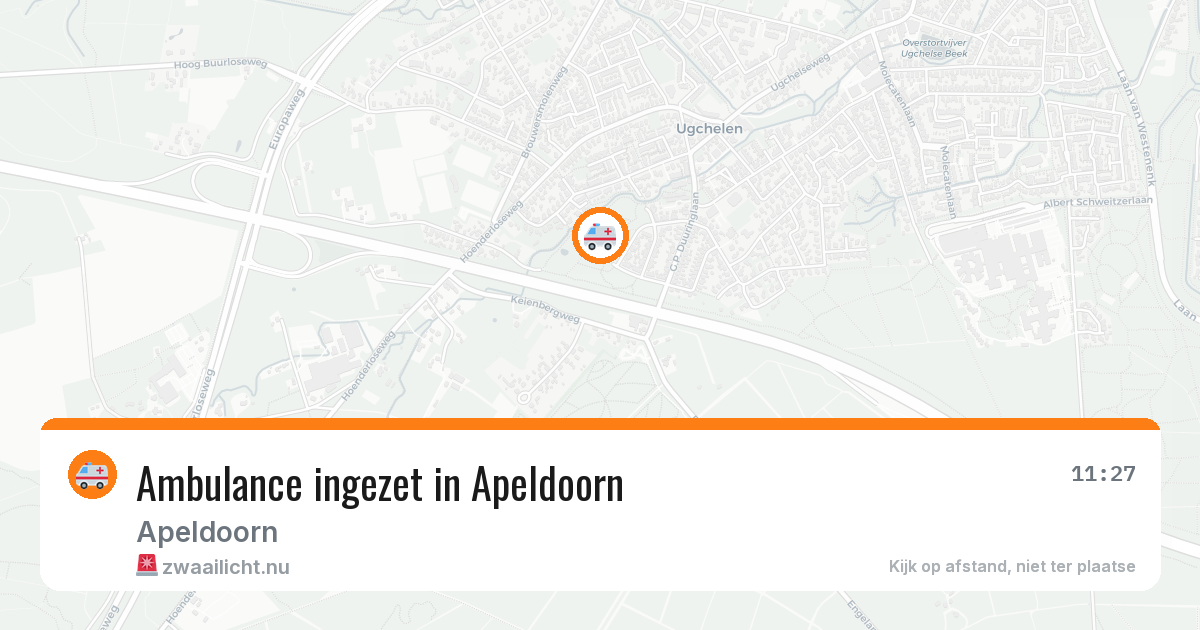 Ambulance ingezet in Apeldoorn — 11 jul 2026