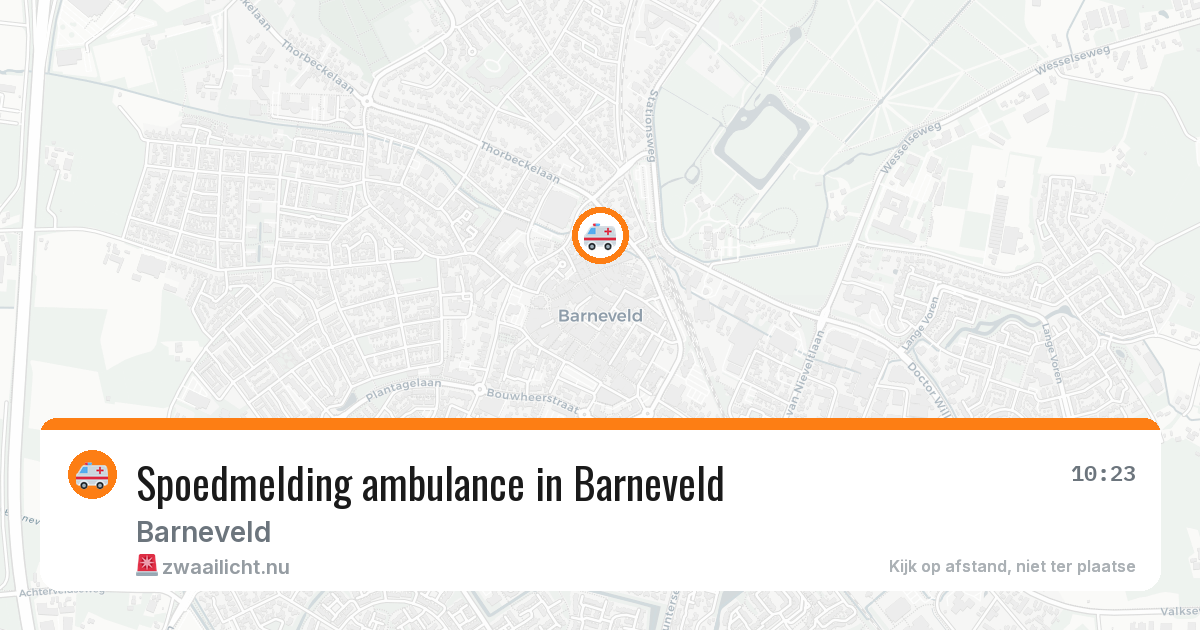 Spoedmelding ambulance in Barneveld — 27 jan 2026