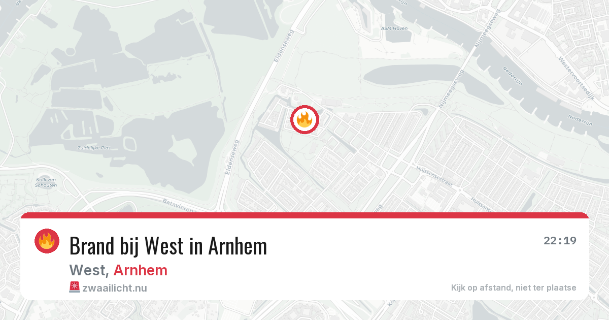 Brand bij West in Arnhem — 15 mrt 2026